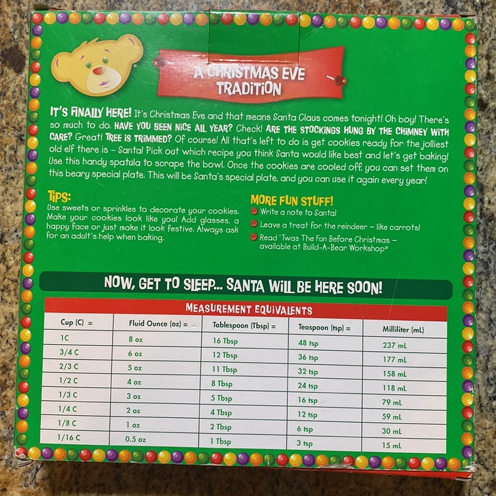 Build-A-Bear workshop BAB Santa cookie making kit. 2013 - Picture 7 of 8